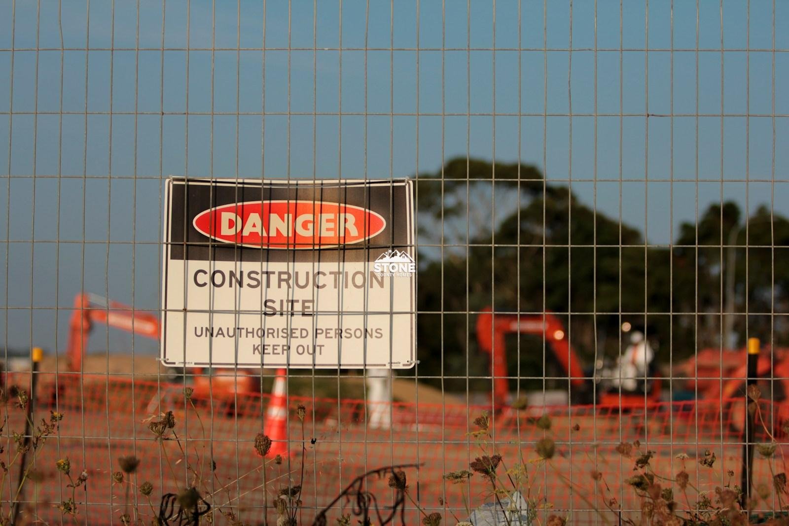 Danger Construction site signage